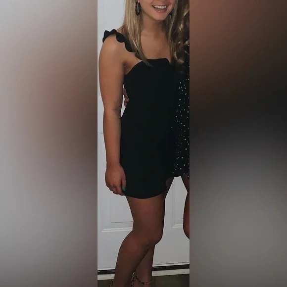 Lovers + Friends | Dresses | Lovers Friends Black Cocktail Mini Dress Xs |  Poshmark